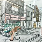 Hanaya - 店内に飾られたお店の絵画