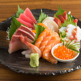 Start with beautiful sashimi of fresh seafood. Delicious when baked, boiled, or fried!