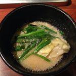 Motsu-nabe Tatsu - 味噌味のもつ鍋。