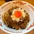 RAMEN ガモウスマイル - 料理写真:【2024年09月】どて焼きまぜそば（ミニご飯つき）＠1,100円、提供時。