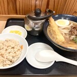 Maki no Udon Hakata Basutaminaruten - ミニうどんミニかしわセット。