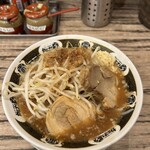 ラーメン まぜそば カミナリ - カミナリ二郎　原点　あぶら　カラメ