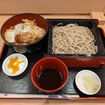 Soba Dokoro Minochi An - ランチセット　そばとヒレかつ丼