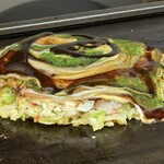 お好み焼き ふじや - ※ 他の方の「豚玉」混ぜ焼きタイプ ٩( °ꇴ °)۶━╹̻╹̻｡