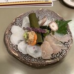 居酒屋 舞子 - 料理写真:昆布締め盛合せ(きじはた・水たこ)