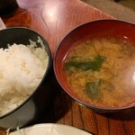 錦 - ご飯・味噌汁