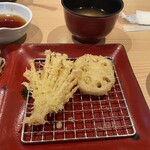 Tempura Meshi Tennosuke - エノキ・レンコン