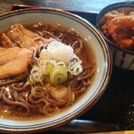 sobadokoroicchou - 肉蕎麦セット　1,200円