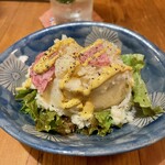 Harapeko Mukko - ハーフサイズです でも多し カレー風味マヨドレみたいな ポテサラ