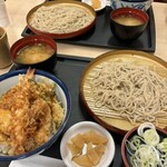 Ten-don Tenya Sanshain Shiti Ten - 天丼　小そばセット