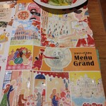 Jolly Pasta Okazaki Misaki Cho Ten - 店内にも絵が描かれているのですが、同じ作家さんのものでしょうか？いつも可愛らしくて、気になります。