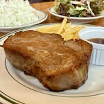 GEORGE’S STEAK - ステイン・アライヴ（350ｇ）1490円 ライス・スープ・サラダ・ドリンクセット　650円