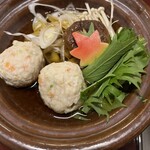 Sarukura Onsen - 初日の夕飯（鶏団子ふわふわ鍋）