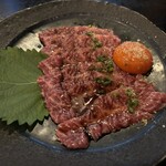 Yakiniku Zen - 生ハラミユッケ、卵黄も濃厚