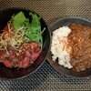 carnegico - 【2024/10】赤身ステーキ丼(S)+ミニ牛スジカレー