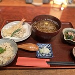 Teuchi Soba Ookawa Ya - 日替りそば膳+白子の天ぷら