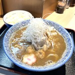 らー麺土俵 鶴嶺峰 - 料理写真:鶴嶺峰ラーメン（幕内）950円・並ライス150円