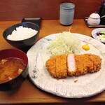 とんかつひなた - 『ランチ漢方三元豚ロースカツ定食（130㌘）（1000円税込）』