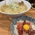 喜多方食堂 山海 - 料理写真:◾️朝限定かけらぁ麺¥630&並鮪丼¥300
          ◾️切り落としチャーシュー¥50