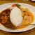 若草カレー本舗 - 料理写真:あいがけカレーご飯小
          (チキン＋ブラウン大辛)　950円