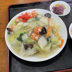 中華菜園 大仙 - 海老焼そば　850円