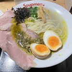 Soupmen - 金豚王牡蠣塩らぁ麺味玉入り　1,300円