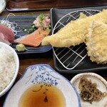 宮本商店 - 穴子天ぷら定食1705円