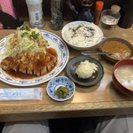 Kiri Han - ポークソテー定食¥1380+一口カレー¥150