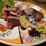 玄孫 - 料理写真:お刺身、ぶりとしめ鯖♪旨い♪