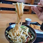 手打うどん 三徳 - 麺をトルネード!!