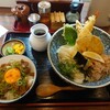 うどん 蔵十 - 料理写真:天ぷらぶっかけ+スジコンご飯セット