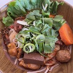 豚肉と牛肉のラーメン - 