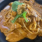 pasta家 - 生うにクリームソース¥2,300＋きのこ¥300