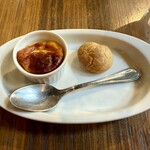 BISTRO FAVORI Daikanyama - パルミジャーノのグジュール　ロースハムと玉ねぎのクラフティ