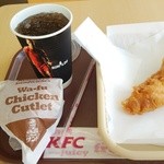 Kentucky Fried Chicken Shisaidomoru Kasaioka Ten - 和風カツサンド カーネルクリスピー ペプシM 600円