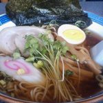 11BAN - ラーメン　しょうゆ味￥550（メニューには昔ながらの東京、横浜の味とあります。）