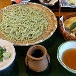 Hayashi Ya - 「しそ切蕎麦と野菜の天盛」（1,230円）