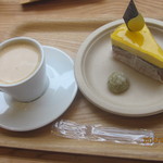 Patissier Gentaro - マンゴーとチョコレートケーキ＆コーヒー