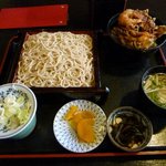 Soba Dokoro Tagaya - 【ランチ】かき揚げ丼セット