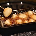 剥きニンニクの揚げ焼き