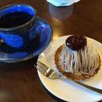 Daikokuya Shinshirakawa Ten - コーヒー、和栗のモンブラン