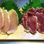 焼鶏処 ゑぼし - 親鶏のもも肉＆むね肉のタタキ