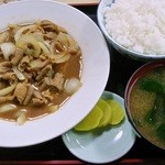 大新庵 - ﾎﾙﾓﾝ定食 820円　（2014/1）　（＾＾