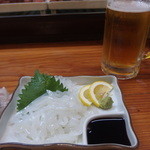 Izakaya Ebichan - いかそうめん\500と生中\500