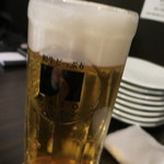 SATOブリアン - 生ビール580円。