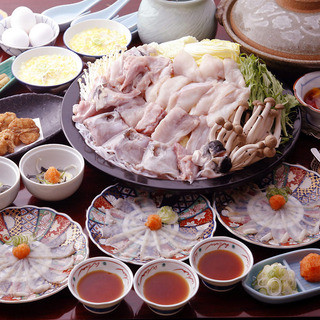 Determine the volume and taste of blowfish hotpot course [Shimonoseki]