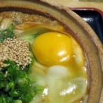 Sanuki Udon Shikokuya - 2014.12味噌煮込みうどん玉子入り