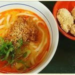 Naka U Kudanminami Ten - たんたんうどん、唐揚げ