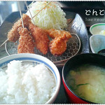 Don't Shigenobu Ten - 味噌串かつ定食　￥８４２