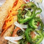 SUBWAY Ion Itabashi Ten - ハーブソーセージサンド、冬にんじんサラダトッピング追加、野菜増量